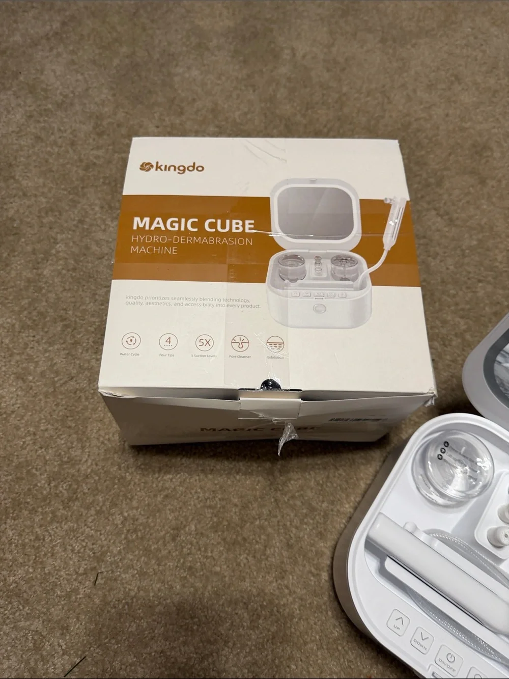 Facial Steamer & Beauty Organizer - White